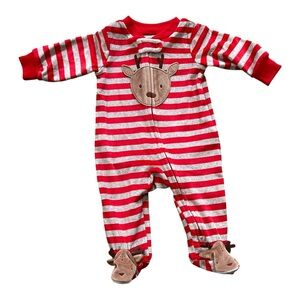 NWT Carter's Just One You Long Sleeve Striped Onesie- 3M